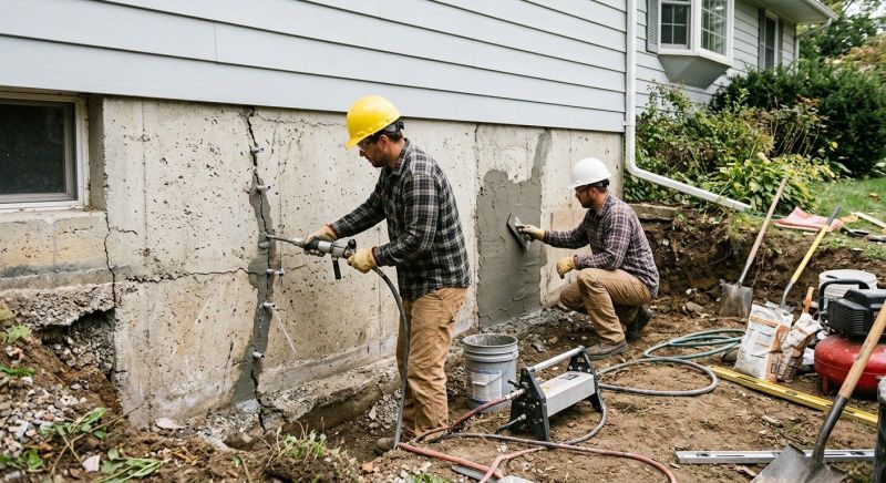 Basement Foundation Repair in Holbrook, MA