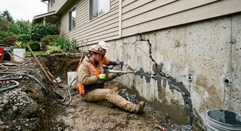 Basement Foundation Repair in Hull, MA