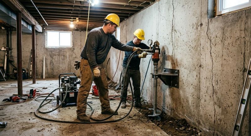 Basement Stabilization in Mansfield, MA