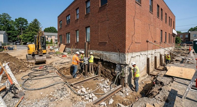 Building Foundation Repair in East Providence, RI