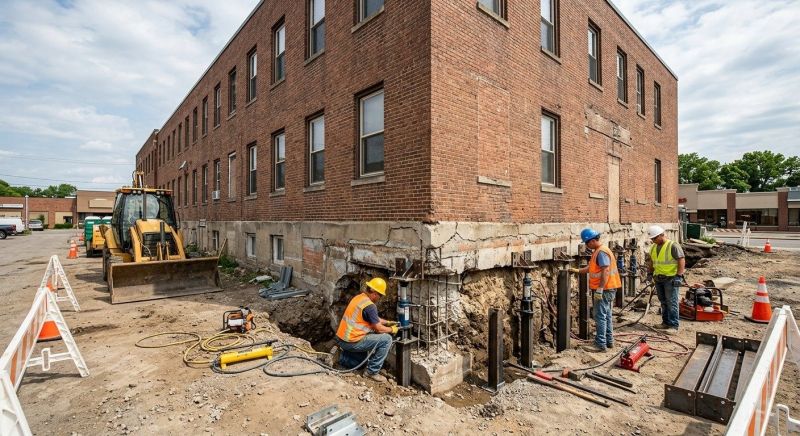 Commercial Foundation Repair in Mansfield, MA