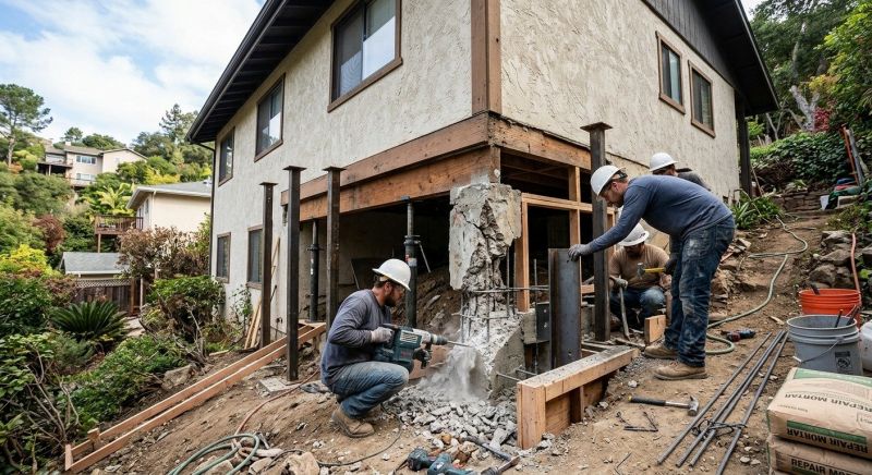 Concrete Foundation Repair in Johnston, RI