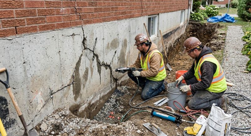 Cracked Foundation Repair in Fall River, MA