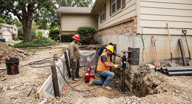 Cracked Foundation Repair in Middleboro, MA