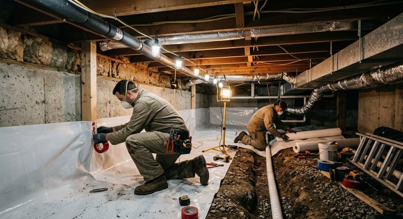 Crawl Space Leveling in Mansfield, MA