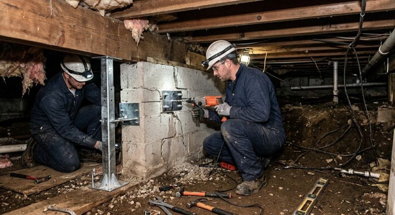 Crawlspace Foundation Repair in Bristol County, RI