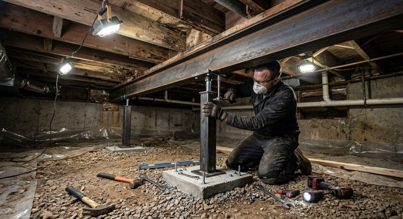 Crawlspace Foundation Repair in Norfolk County, MA