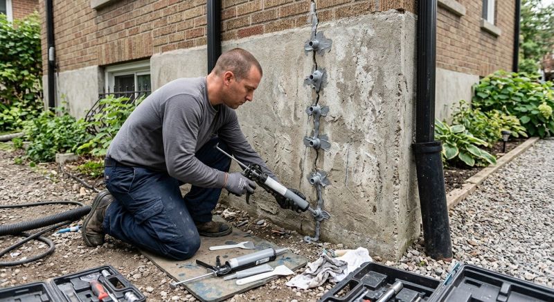Foundation Crack Repair in Brookline, MA