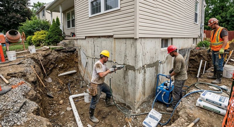 Foundation Damage Repair in Chestnut Hill, MA