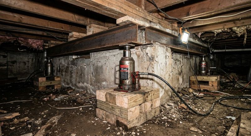 Foundation Jacking in Foxboro, MA