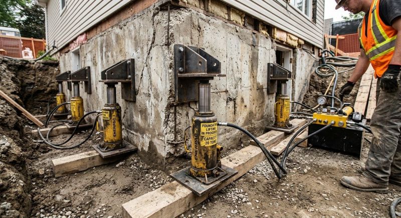 Foundation Jacking in Halifax, MA