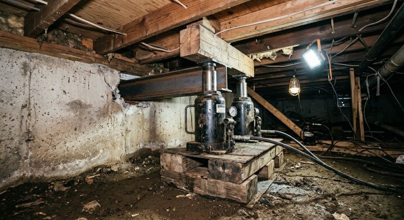 Foundation Jacking in Medfield, MA