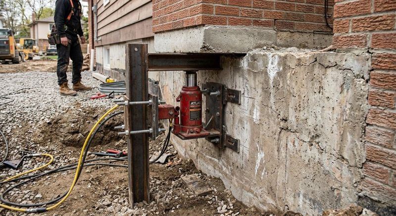 Foundation Jacking in Milton, MA