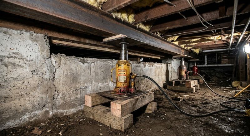 Foundation Jacking in Norfolk, MA