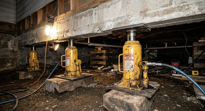 Foundation Jacking in Warwick, RI