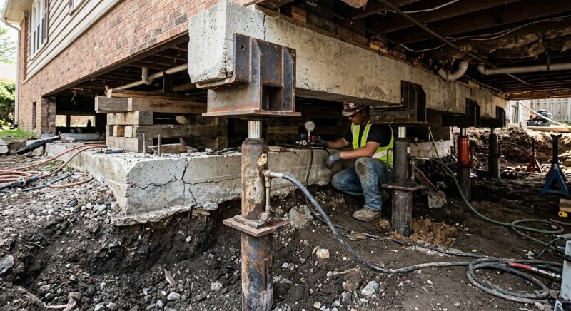 Foundation Lifting in Brighton, MA
