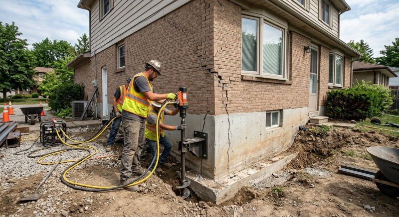 Foundation Lifting in Medfield, MA