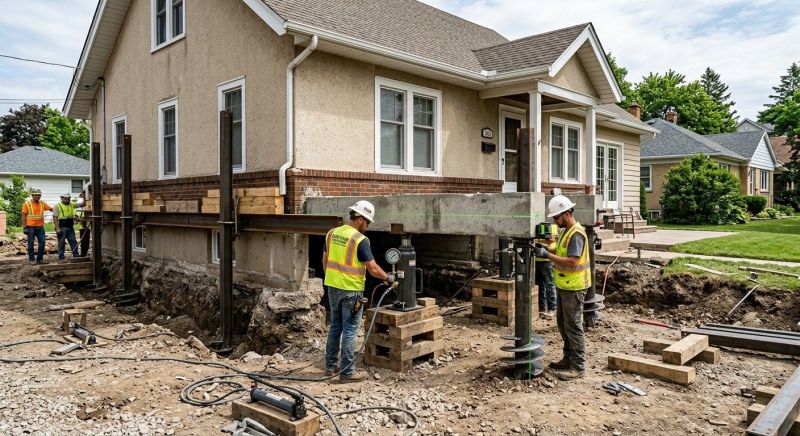 Foundation Releveling in Mansfield, MA