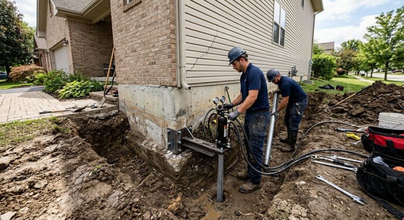 Foundation Settlement Repair in Mansfield, MA