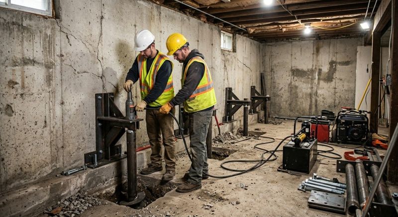 Foundation Stabilizing in Hingham, MA
