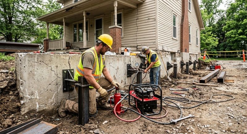 Foundation Stabilizing in Medfield, MA