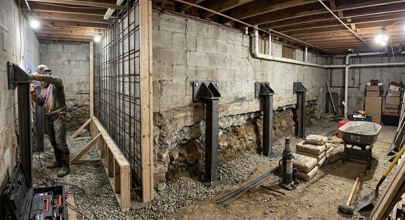 Foundation Stabilizing in Warwick, RI