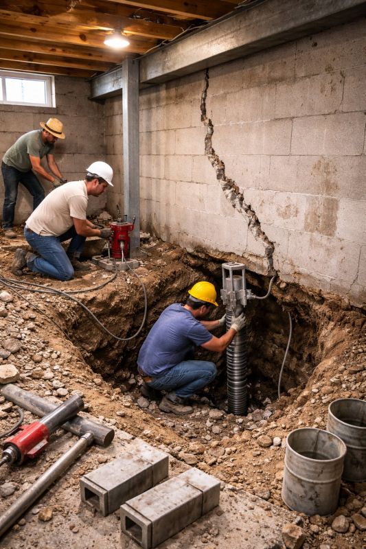 Foundation Structural Repair in Hanson, MA