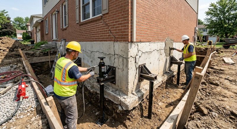 Foundation Structural Repair in Johnston, RI