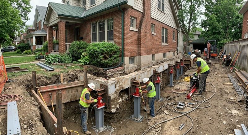 Foundation Underpinning in Mansfield, MA