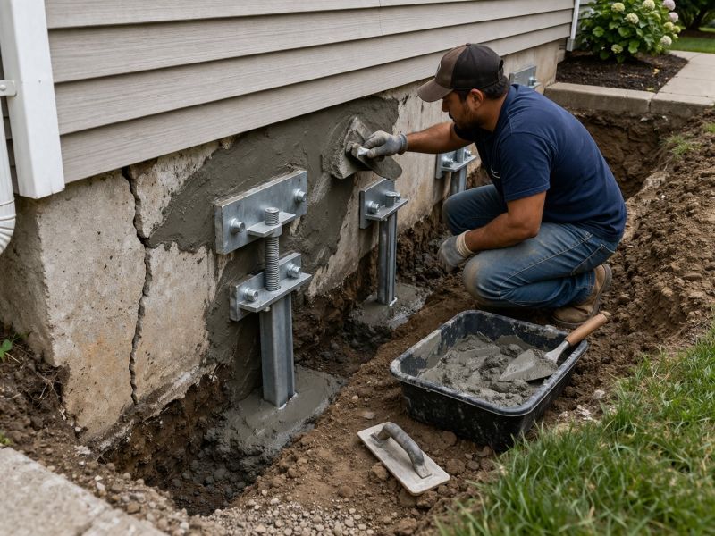 House Foundation Repair in Woonsocket, RI