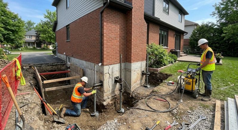 House Underpinning in Mansfield, MA