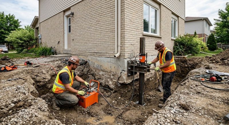 Sinking Foundation Lifting in Mansfield, MA