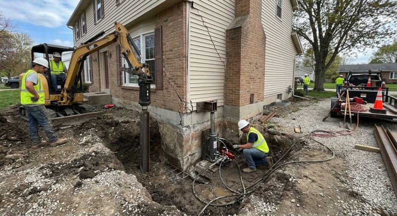 Sinking Foundation Repair in Middleboro, MA