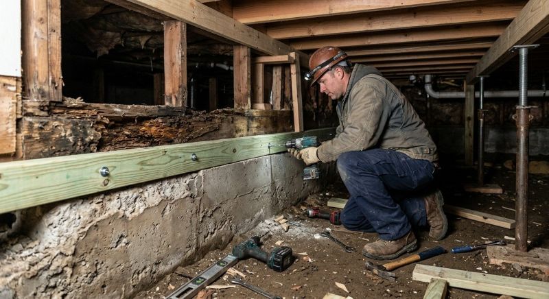 Sinking Foundation Repair in Oakland, RI
