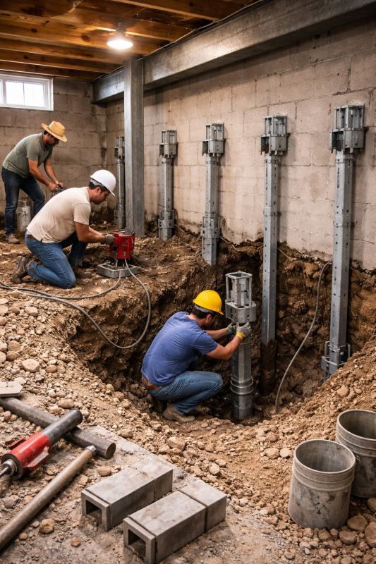 Structural Underpinning in Mansfield, MA