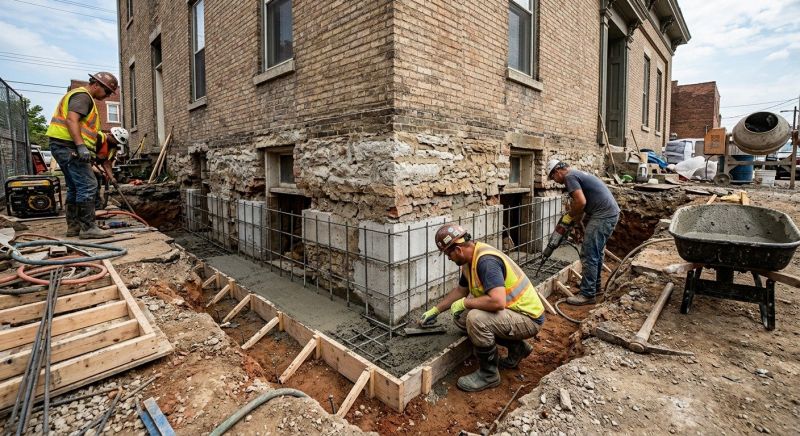 Underpinning Repair in Mansfield, MA