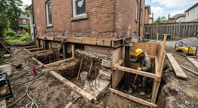 Underpinning Repair in Mansfield, MA